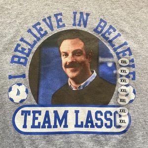 2/$25 Ted Lasso ‘Team Lasso’ Tee Grey Size XXL